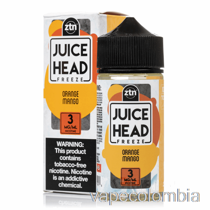 Vape Recargable Frozen Naranja Mango - Jugo Cabeza - 100ml 3mg